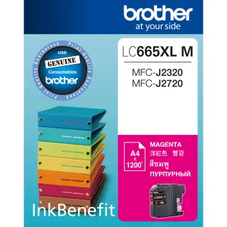 【Brother】LC665XL-M 原廠紅色墨水匣