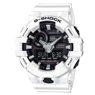 【CASIO】G-SHOCK 3D立體整點刻度搶眼視覺效果設計雙顯錶(GA-700-7A)