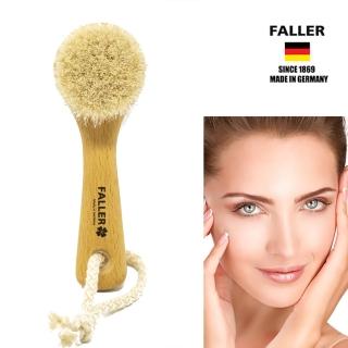 【FALLER 芙樂】德國製山羊毛溫和毛孔深層潔顏刷洗臉刷(厚刷/沐浴按摩美容潔顏/99狂購)