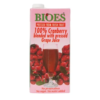 【BIOES 囍瑞】100%純天然蔓越莓汁綜合原汁(家庭號 - 1000ml)