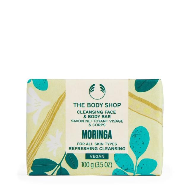 【THE BODY SHOP 美體小舖】辣木籽更新臉部&身體潔膚皂-100G(肥皂/香皂)