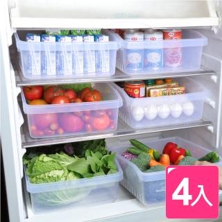 【KEYWAY 聯府】晶亮透白萬用分類收納盒 特大(4入)