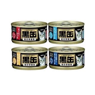 【Aixia 愛喜雅】黑缶主食80g*48罐組(貓主食罐/貓罐/全齡貓)