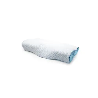 【HONDONI 人體工學4D蝶型枕】買一送一共2入記憶枕頭 護頸枕 紓壓枕 側睡枕 午睡枕 透氣舒適