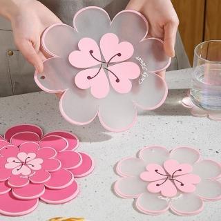 【生活King】幸運花創意矽膠隔熱墊3件套(大號+中號+小號)