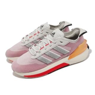 【adidas 愛迪達】慢跑鞋 Avryn 男鞋 白 粉紅 BOOST 愛迪達 支撐 路跑 運動鞋(HP5974)