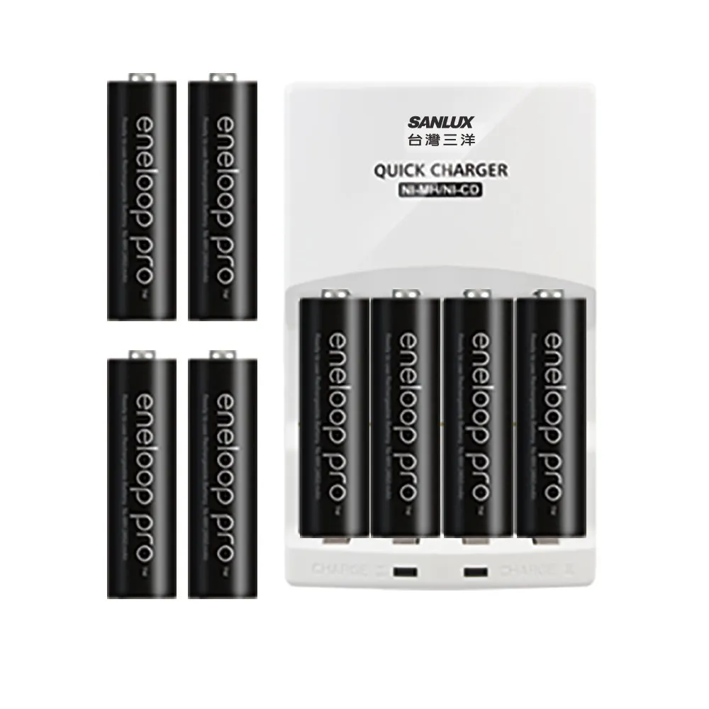 【Panasonic國際牌ENELOOP】高容量充電電池組(搭配智慧型充電器+3號8入)