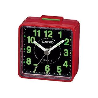 【CASIO】夜間螢光便利鬧鐘-紅(TQ-140-4)