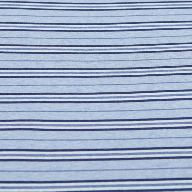 【HOLA】自然針織條紋床包雙人城市藍(雙人)