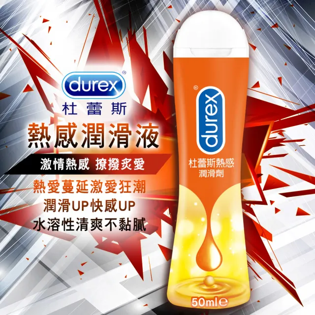 【Durex杜蕾斯】熱感情趣潤滑液1入(50ml)