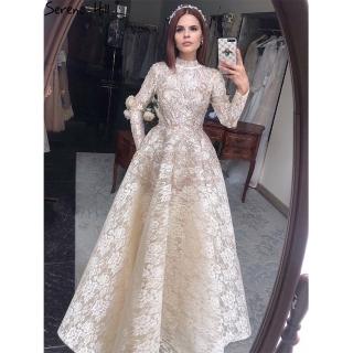 【女神婚紗禮服】高階新款大氣禮服裙平時可穿宴會晚禮服 LA70227 香檳金長袖短款(敬酒服 主持人)