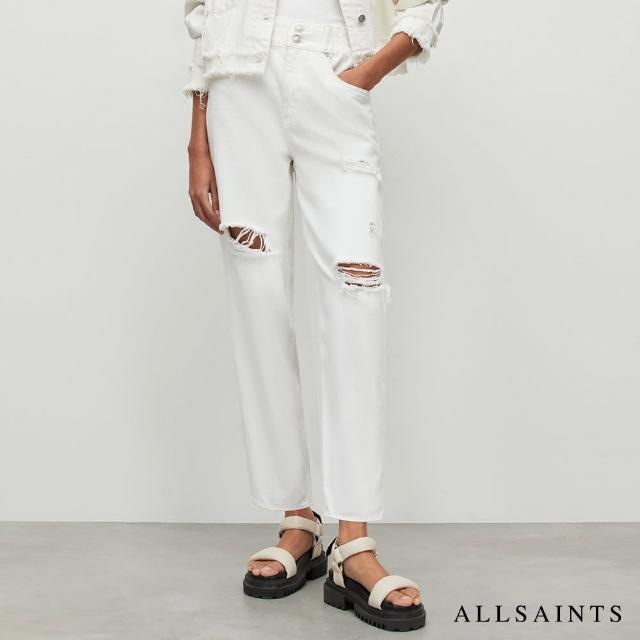 【ALLSAINTS】HAILEY 高腰直筒破壞水洗牛仔褲 WE048Y(直筒版型)