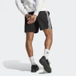 【adidas 愛迪達】3-STRIPES 運動短褲 男 黑 訓練 黑白(IC1484 ★)