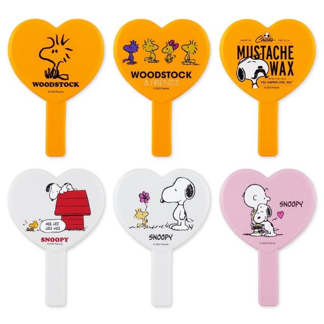 SNOOPY 史努比 史努比愛心手拿鏡 隨身鏡