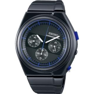 【SEIKO】精工 GIUGIARO DESIGN 聯名設計限量三眼計時手錶 送6入手錶收藏盒(7T12-0CG0B SCED061J)