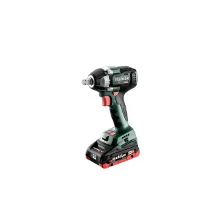 【metabo 美達寶】18V鋰電無刷衝擊扳手機4.0Ah單電套裝組隨附系統工具箱(SSW 18 LT 300 BL)