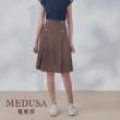 【MEDUSA 曼度莎】現貨-復古金釦箱褶短裙 - 2色（M-XL）｜短裙 學院風 雙排釦(101-52204)
