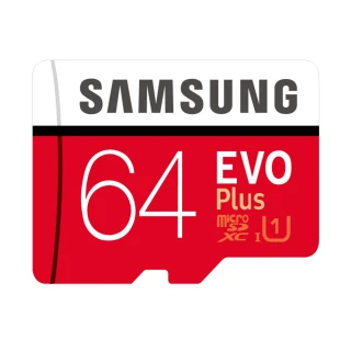 【SAMSUNG 三星】EVO PLUS microSDXC 64GB 記憶卡(平行輸入)
