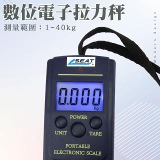 【職人工具】行李秤 手拉秤 小型秤 外出秤重 快遞員手提秤 迷你秤185-RH40(釣魚秤 數位電子拉力秤0-40kg)