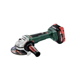 【metabo 美達寶】18V鋰電無刷5”砂輪機-快拆5.5Ah單電套裝組隨附工具袋(WB 18 LTX BL 125 Quick)