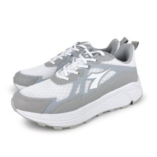 【DIADORA】Power Foam專業慢跑鞋 73112白灰(輕量透氣 吸濕排汗 驅動中底 減壓 棉鞋墊 止滑大底)