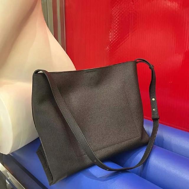 【巴黎精品】現貨+預購 側背包真皮肩背包(簡約大容量斜背牛皮女包包3色a1bh26)