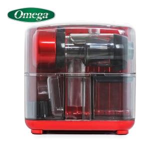 【omega】慢磨機 QBar JCUBE500RD紅 蔬果榨汁 研磨機(收納正立方造型款)