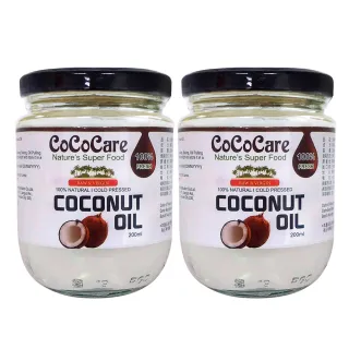 【CoCoCare】100%冷壓初榨椰子油(200mlx2入)