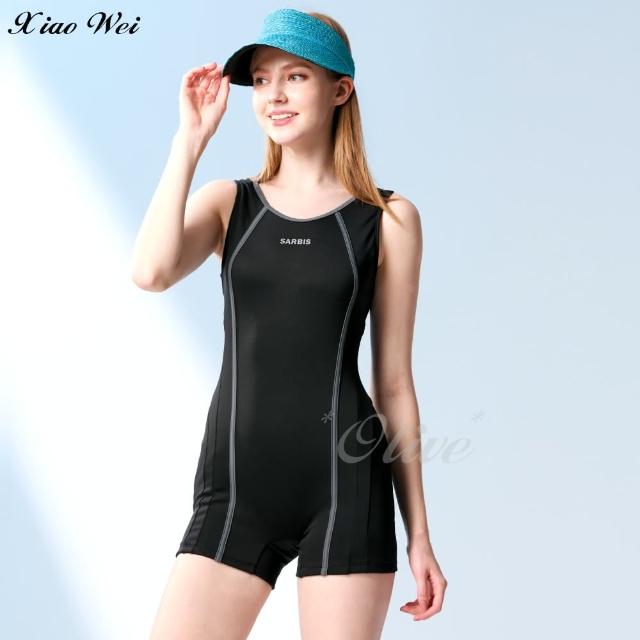 【沙兒斯】流行大女四角連身泳裝(NO.B9523118-3L/5L)