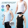 【AREXSPORT】三件組 加大碼男背心 寬肩背心 涼感背心 速乾背心 冰絲背心 無袖 男冰絲男內衣 網眼透氣L-4L