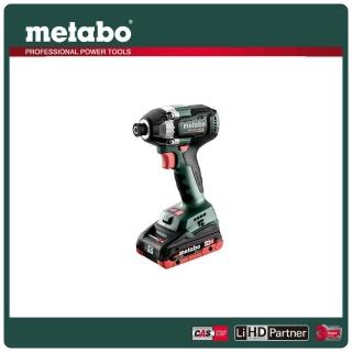 【metabo 美達寶】18V鋰電無刷衝擊起子機短軸版4.0Ah套裝組隨附系統工具箱(SSD 18 LT 200 BL)