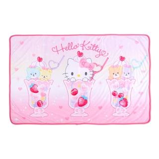 【SANRIO 三麗鷗】涼感夏季毛毯 涼感冷氣毯 Hello Kitty 蘇打