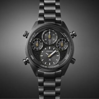 【SEIKO 精工】Prospex 限量款世界田徑錦標賽太陽能計時男錶-黑/42mm 雙12限定(SFJ007P1/8A50-00B0SD)