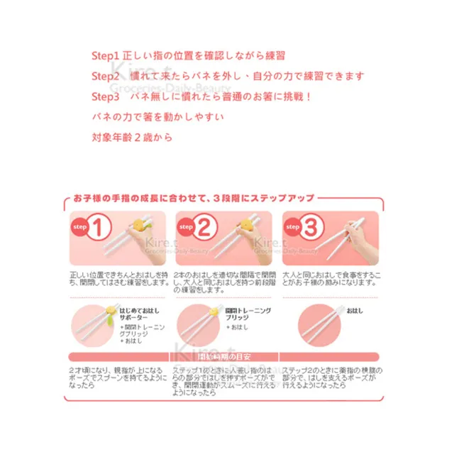 【kiret】超值2組 日本智能學習筷-寶寶餐具筷子(兒童早教訓練筷)