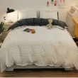 【JEN】簡約格子水洗棉單人床包枕套被套組(8款可選/學生宿舍適用)