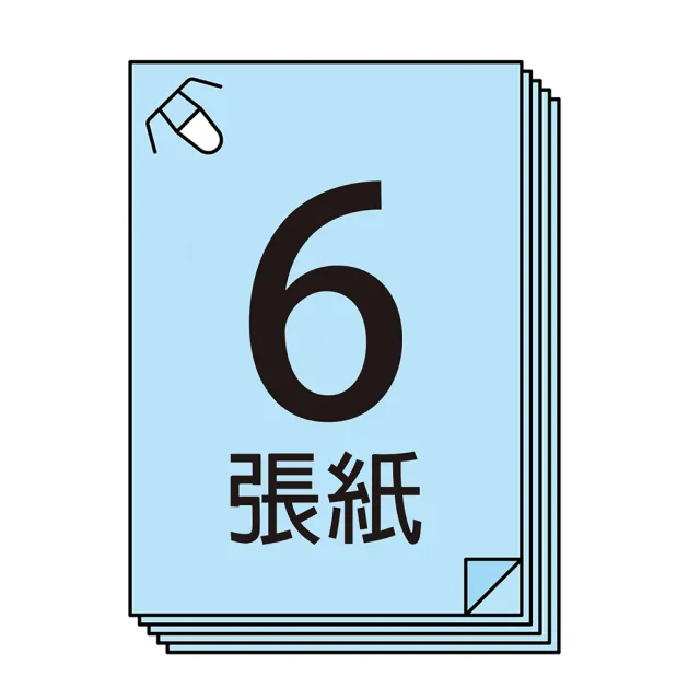 【普樂士】PLUS SL-106NB無針訂書機6枚 藍