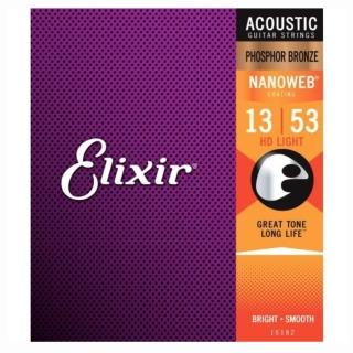 【ELIXIR】EXXF-16182 Nanoweb 薄包覆 木吉他套弦 13-53(原廠公司貨 商品品質有保障)