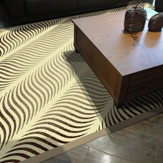 【範登伯格】比利時卡斯立體絲質地毯-羽飛(100x140cm)
