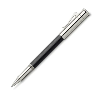 【GRAF VON FABER-CASTELL】鍍白金黑檀木 鋼珠筆(經典系列)