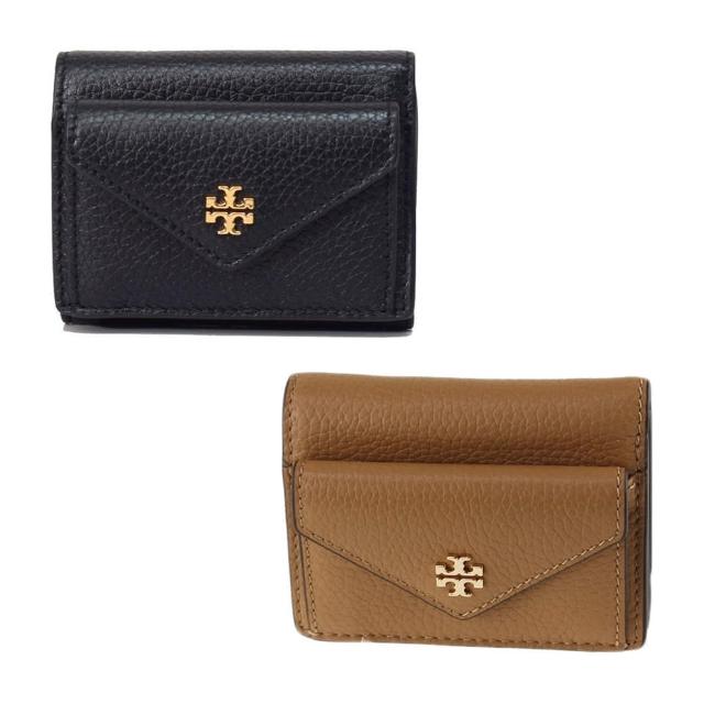 【TORY BURCH】素面皮革零錢包