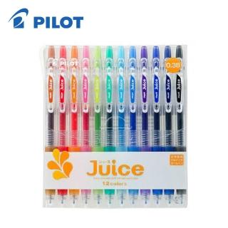 【PILOT 百樂】LJU-120UF-S12 0.38mmJuice果汁筆-12色/組