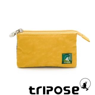 【tripose】漫遊系列岩紋簡約微旅萬用零錢包(黃)