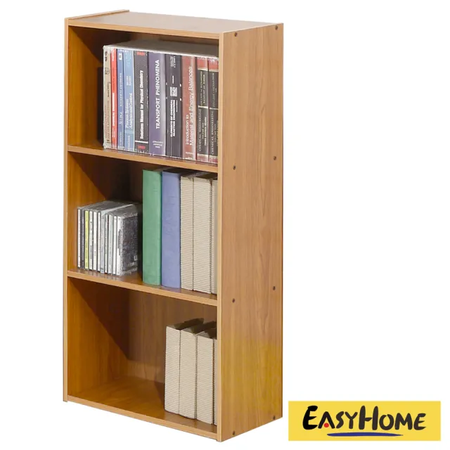 【EASY HOME】台灣製 - 開放式三格收納櫃(收納櫃 簡易櫃 書櫃 書架 文件櫃 組合櫃)
