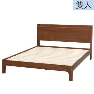 【NITORI 宜得利家居】◎實木雙人床座 VIK-C MBR(床座 床架 實木 VIK)