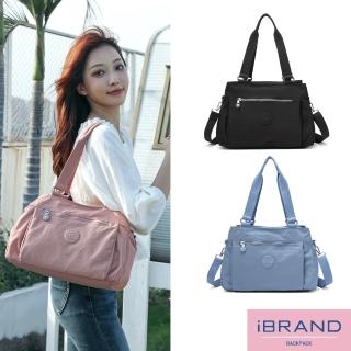 【iBrand】簡約大容量2WAYS側斜揹包(多色任選)