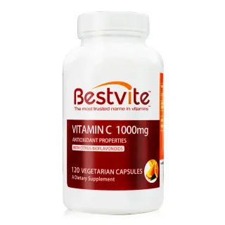 【美國BestVite】必賜力維生素C-1000膠囊3瓶組(120顆*3瓶)