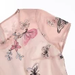 【ILEY 伊蕾】蝴蝶網布刺繡洋裝(粉色；M-2L；1231077124)