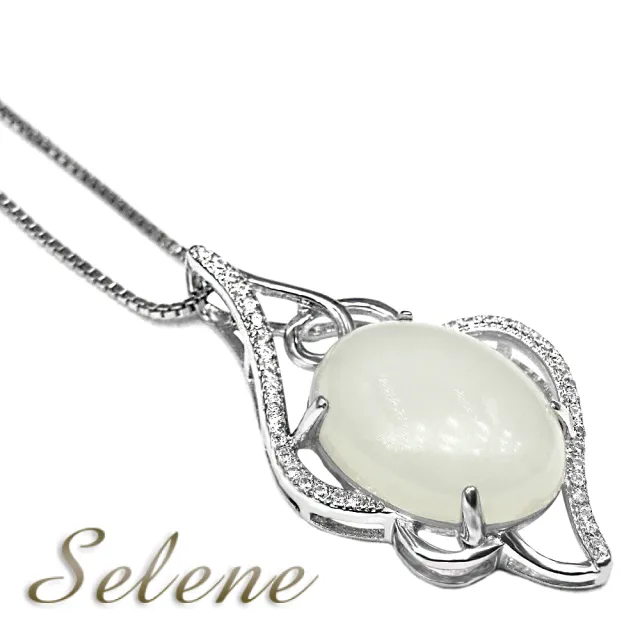 【Selene】珍藏羊脂白玉項鍊套組