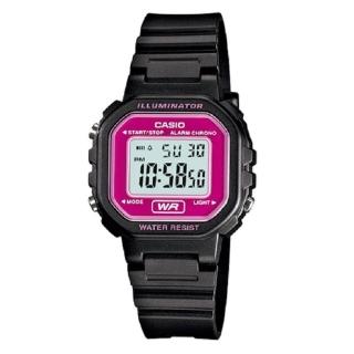 【CASIO】小巧方形復古數位錶(LA-20WH-4A)