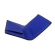 【COACH】PVC Logo字飾磁釦雙摺票卡名片夾(鐵灰黑藍字)